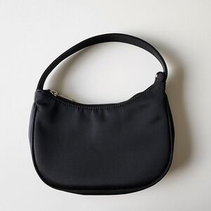 Gap Mini Hobo Bag Womens Small Black Nylon Y2K 90s Aesthetic Minimalist Purse